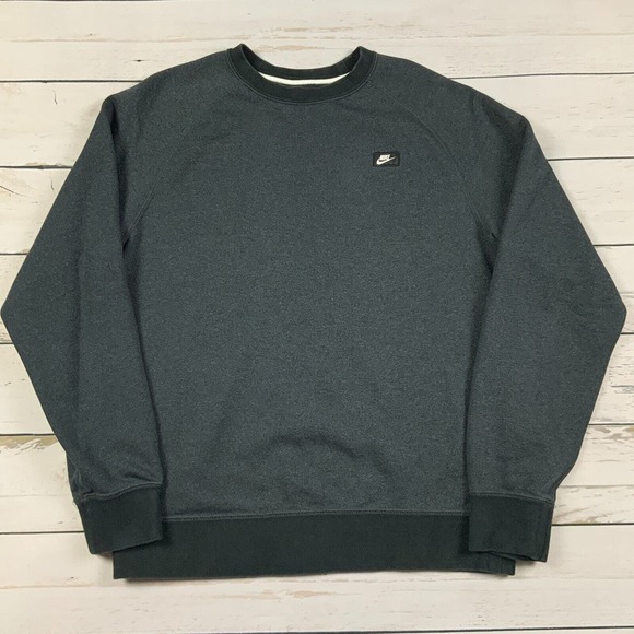 Nike Other - Nike Sweatshirt Mens Medium Black Tech Fleece Embroidered Swoosh Logo Pullover